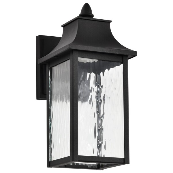 Nuvo Austen Collection, Outdoor Wall Fixture LED SMART Starfish RGBTW Matte Black Clear Water Glass 62/5997 - main